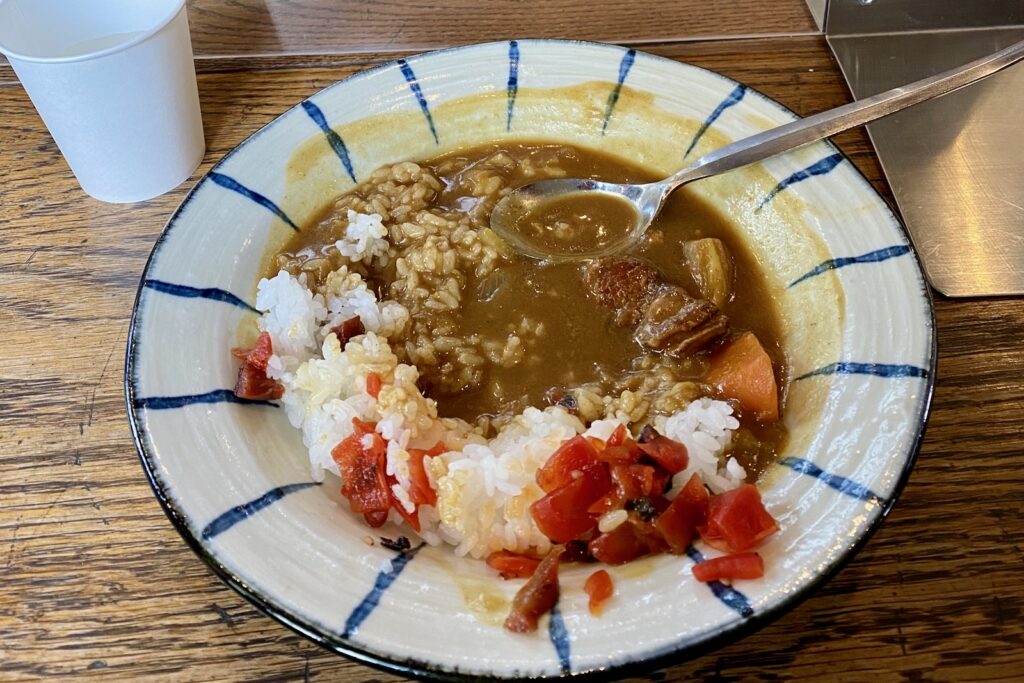 徳沢園のカレーライス