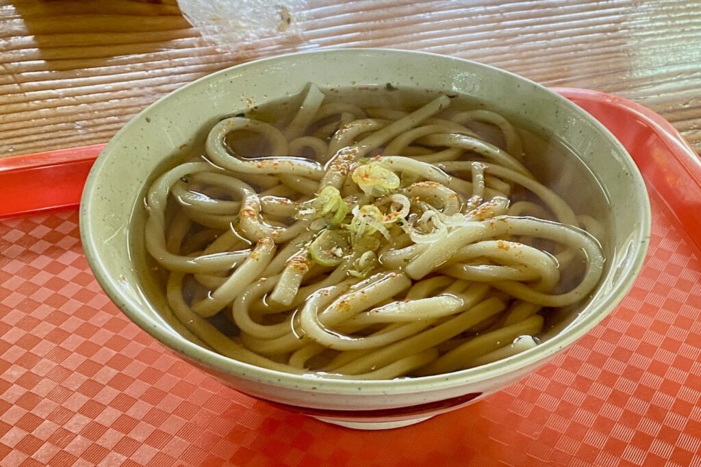頂上宿舎でいただいた素うどん